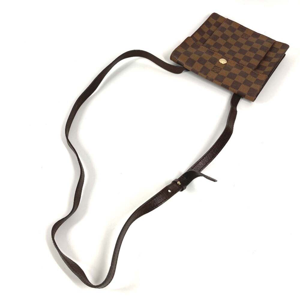 LOUIS VUITTON Authentic Brown Damier Canvas Pochette Shoulder Bag - Picture 8 of 16